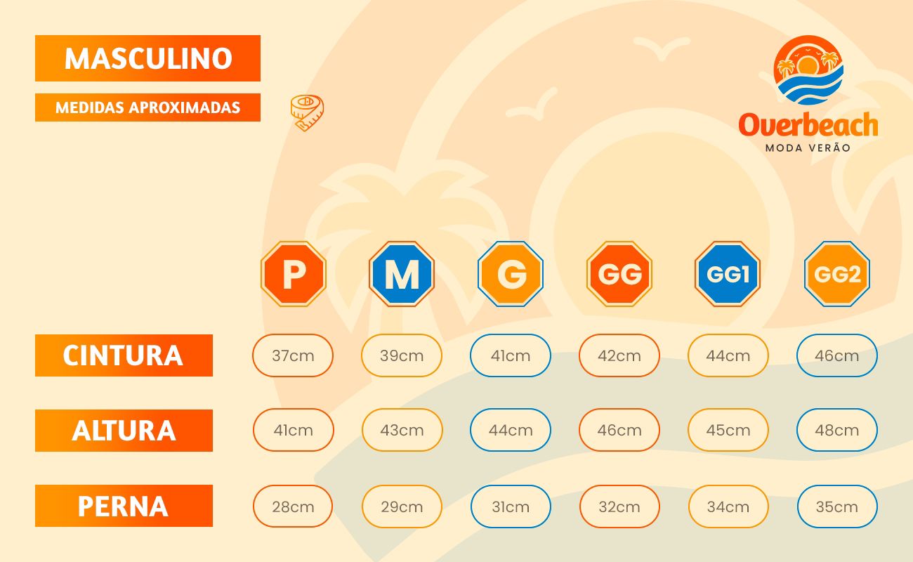 Short - listrado azul