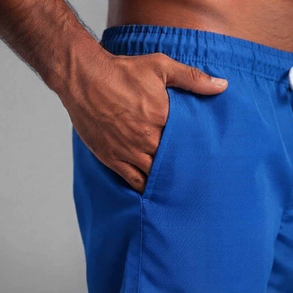 Short Tactel Masculino Praia Azul Royal | Overbeach