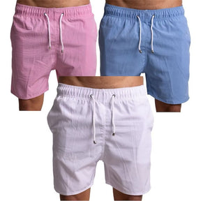 3 short tactel adulto masculino - monte seu kit / bermuda academia, verão, treino