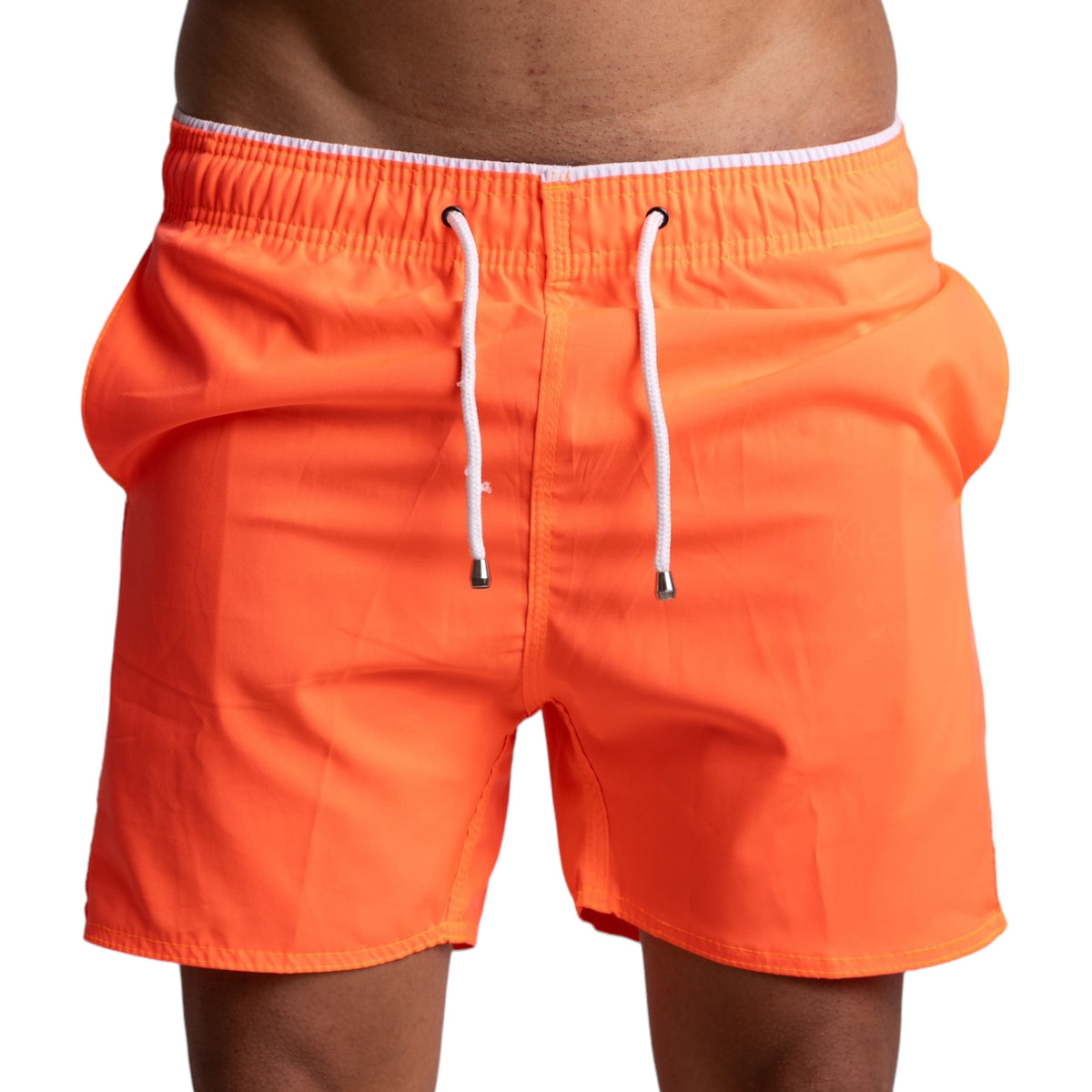 Short masculino tactel básico - Laranja Neon