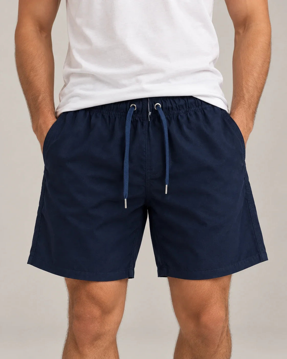 Kit 2 shorts de linho Overbeach - azul marinho