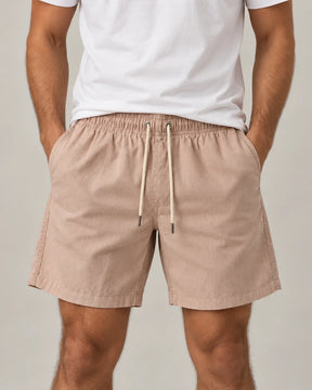 Kit 3 shorts de linho Overbeach - terracota rosé